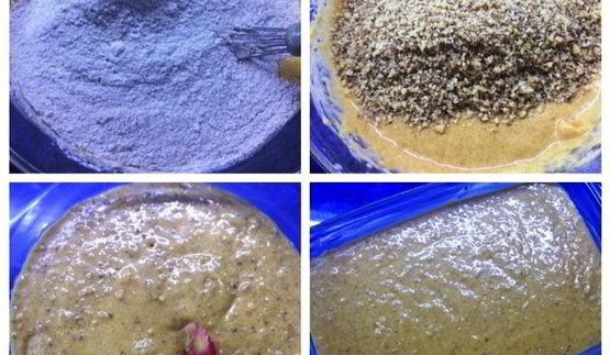 тыквенное пирожное с грецким орехом