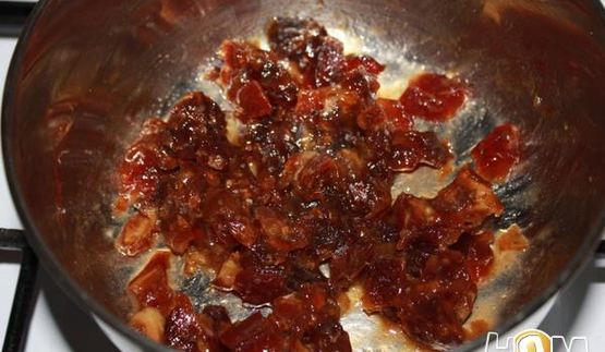 яблочно-финиковое пирожное