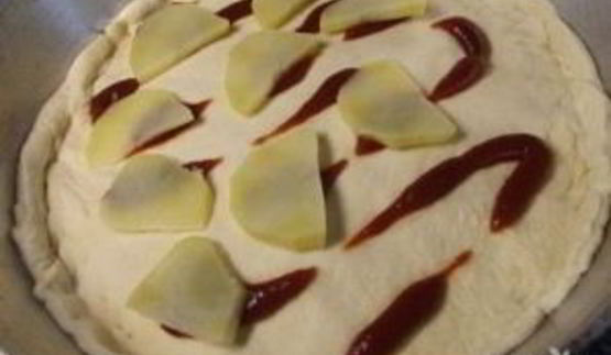 деревенская пицца с картошкой