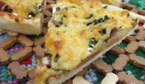 деревенская пицца с картошкой