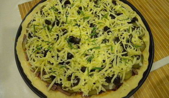 пицца без дрожжей