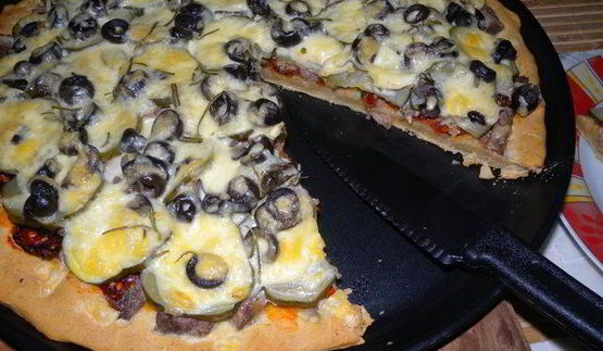 пицца без дрожжей