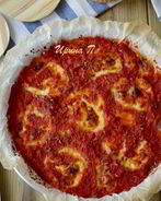 Пицца из баклажанов