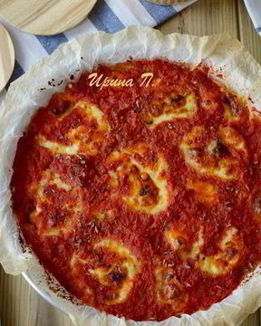 Пицца из баклажанов