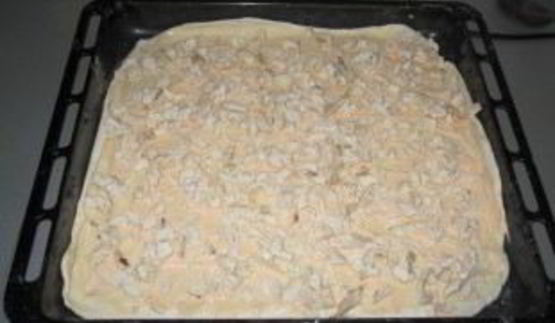 пицца из слоеного бездрожжевого теста