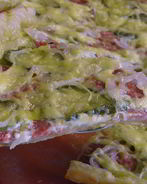 Пицца из слоеного дрожжевого теста