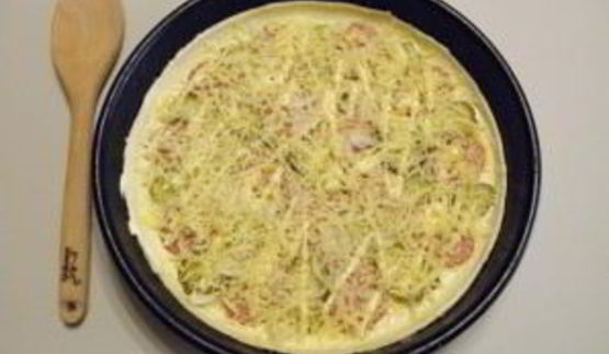 пицца из слоеного дрожжевого теста