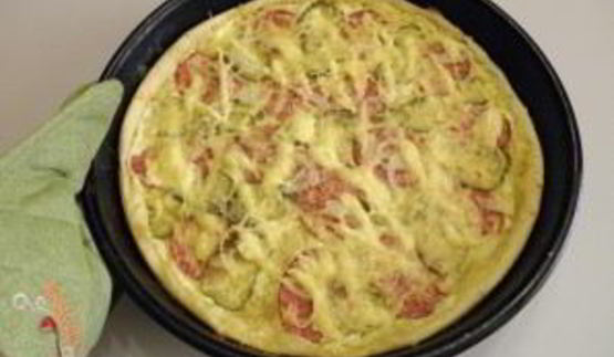 пицца из слоеного дрожжевого теста