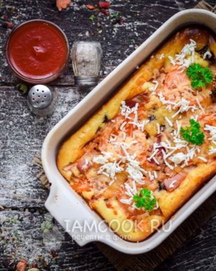 Рецепт пиццы из жидкого теста в духовке