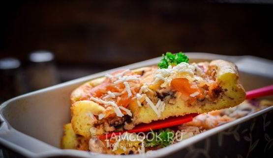 пицца из жидкого теста в духовке