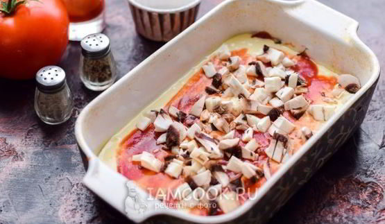 пицца из жидкого теста в духовке