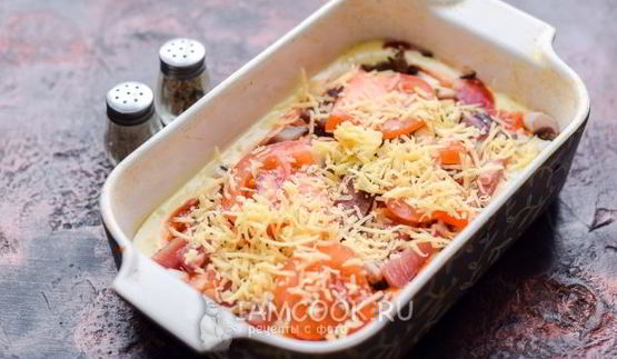 пицца из жидкого теста в духовке