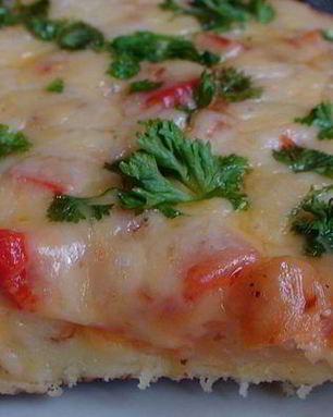 Пицца Минутка на сковороде