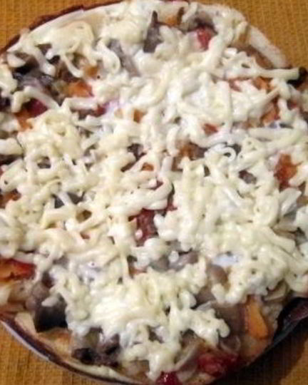 Рецепт пиццы на батоне на сковороде