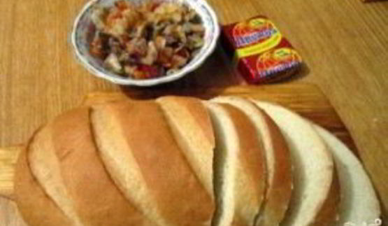 пицца на батоне на сковороде