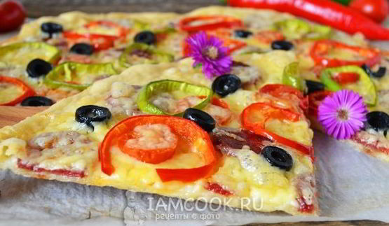 пицца на дрожжевом тесте в духовке