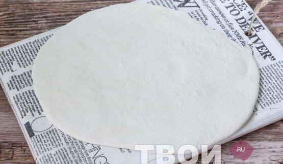 пицца на кефире на сковороде