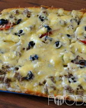 Пицца на заливном тесте с прованскими травами