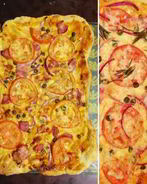 Пицца с беконом и каперсами