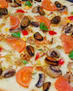 Пицца с мидиями