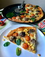 Пицца Весна с мясными шариками