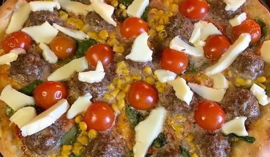 пицца весна с мясными шариками