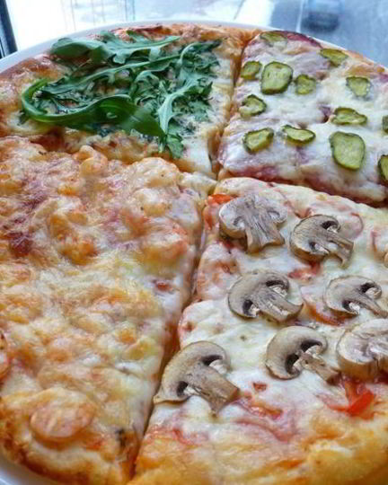 Рецепт пиццы времена года