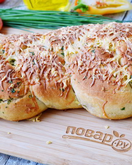 Рецепт плетеной пиццы с начинкой