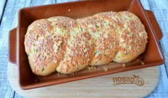 плетеная пицца с начинкой