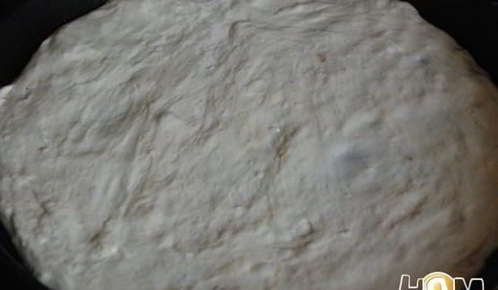 тонкая пицца с пряными томатами и куриной грудкой