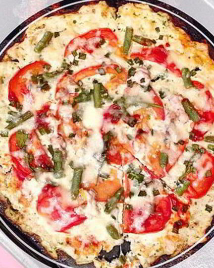 Рецепт творожной пиццы с грибами