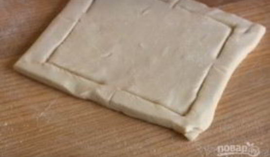 слойки из слоеного теста с кремом патисьер