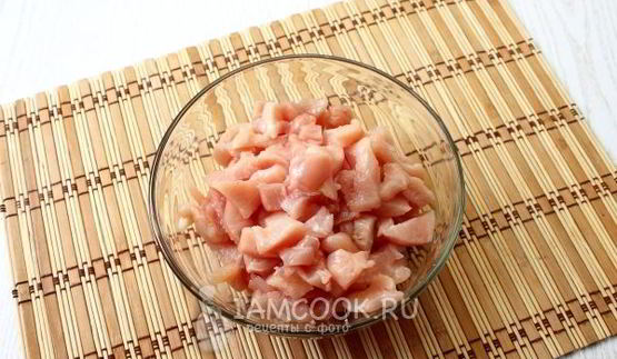 слойки-розочки с курицей и сыром