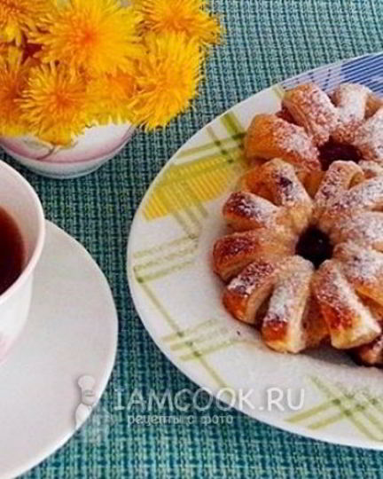 Рецепт слоек с ананасами