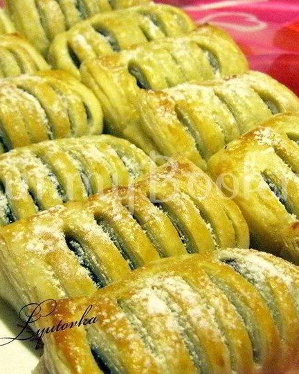 Рецепт слоек с черникой