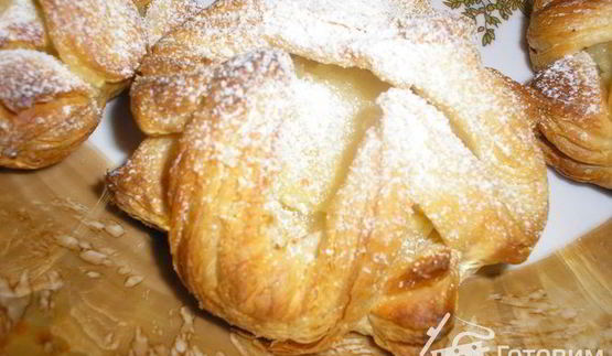 слойки с кремом патисьер