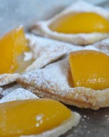 Рецепт слоек с персиками