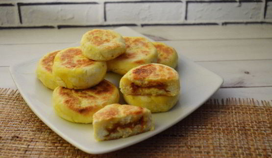 сырники с арахисовой пастой