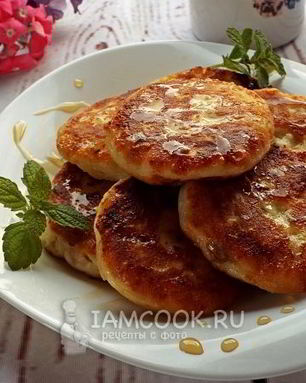 Сырники с бананом и медом