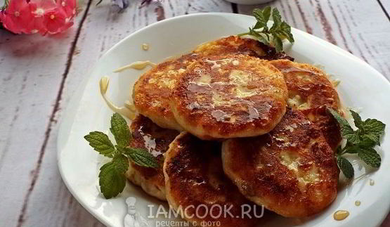 сырники с бананом и медом