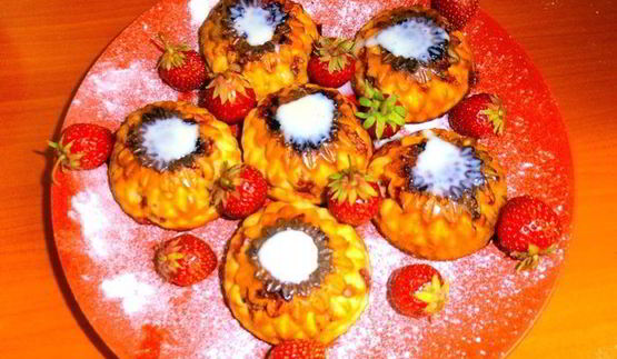 сырники с клубникой