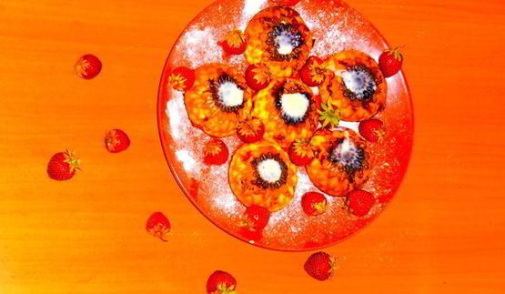 сырники с клубникой