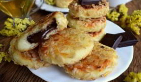 сырники с шоколадной начинкой