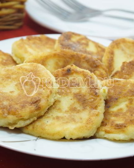 Рецепт сырников с яблоками