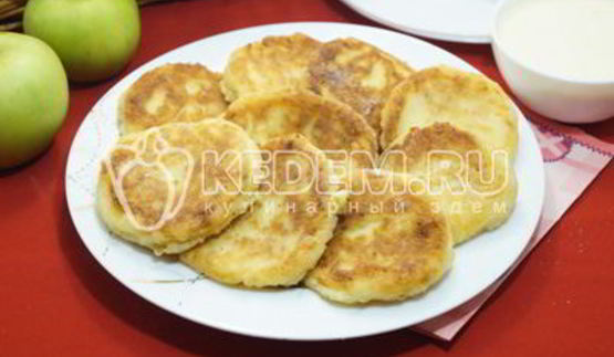 сырники с яблоками
