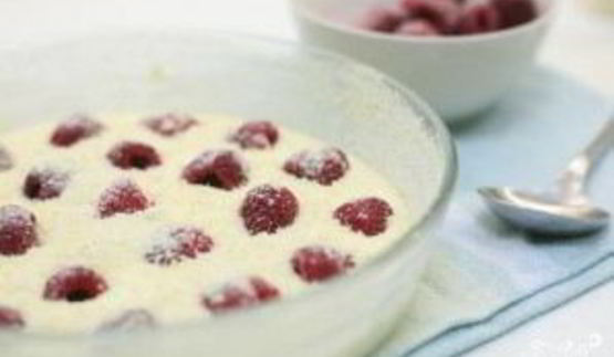 творожник с малиной