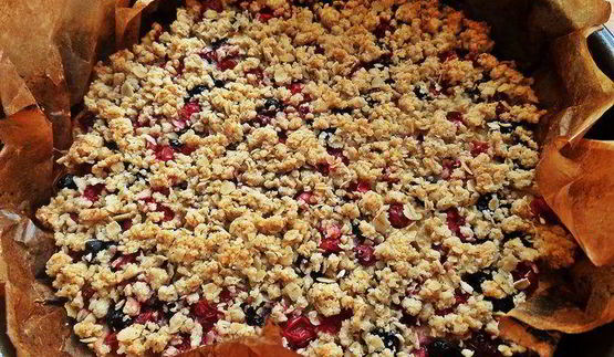 ягодный творожник без муки