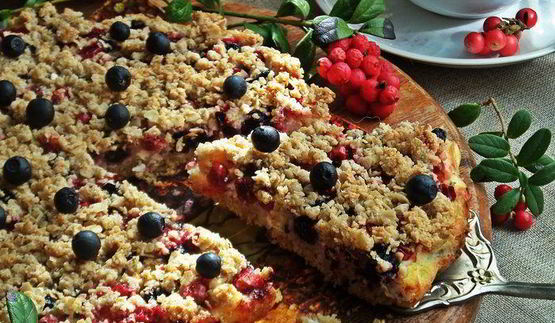 ягодный творожник без муки