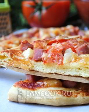 Быстрое тесто для пиццы на майонезе