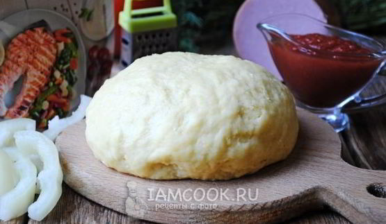 быстрое тесто для пиццы на майонезе